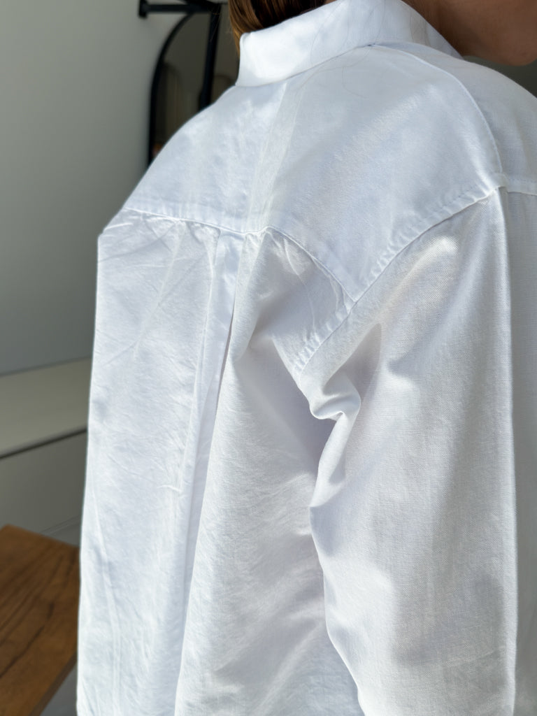 Camisa oxford semi oversize