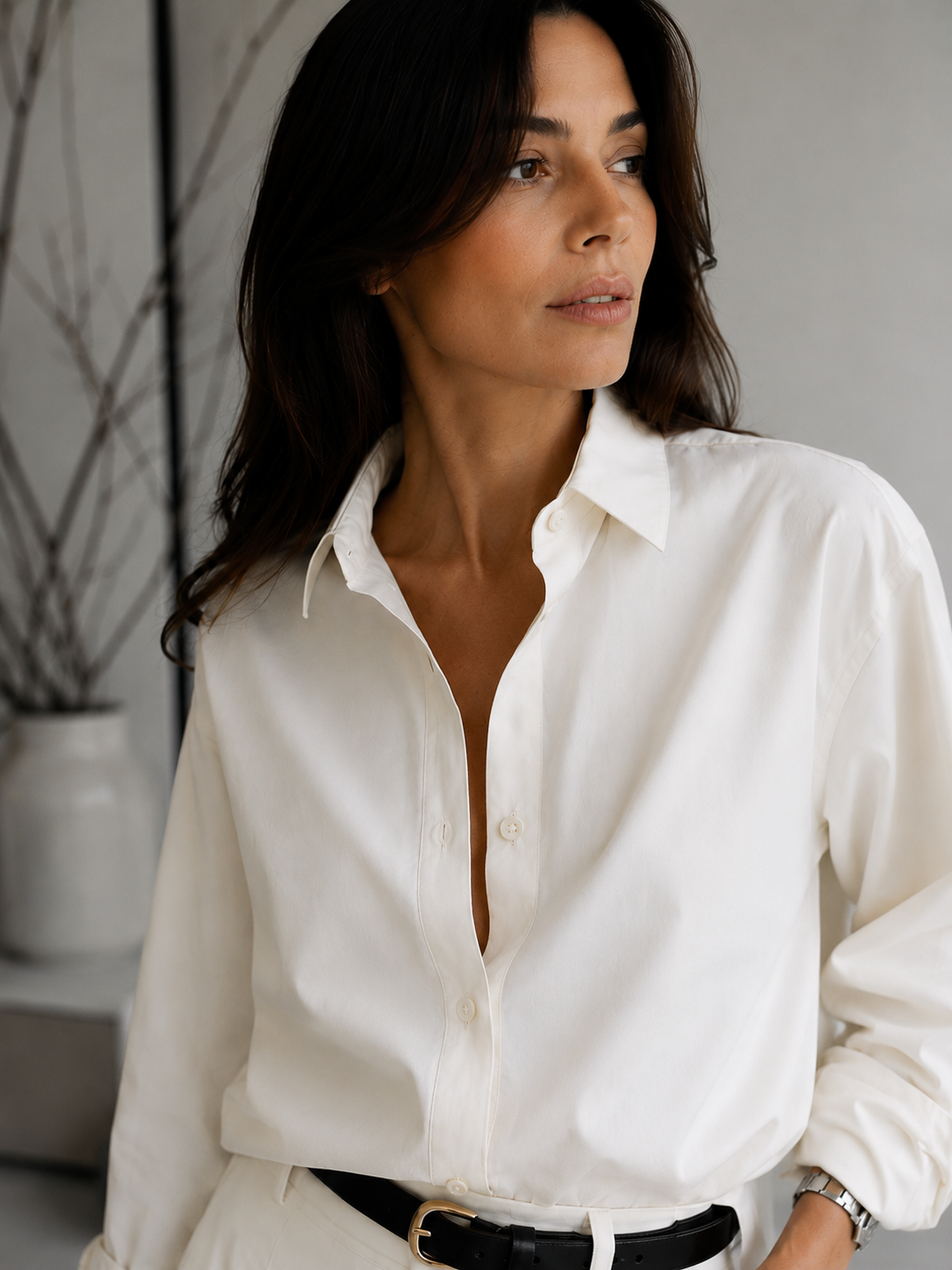 camisa oversize Blanco offwhite