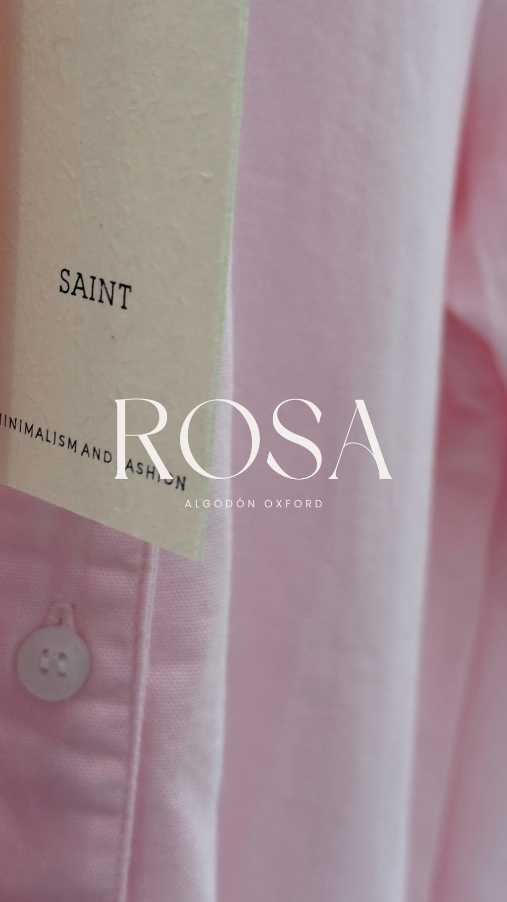 Camisa rosa oxford