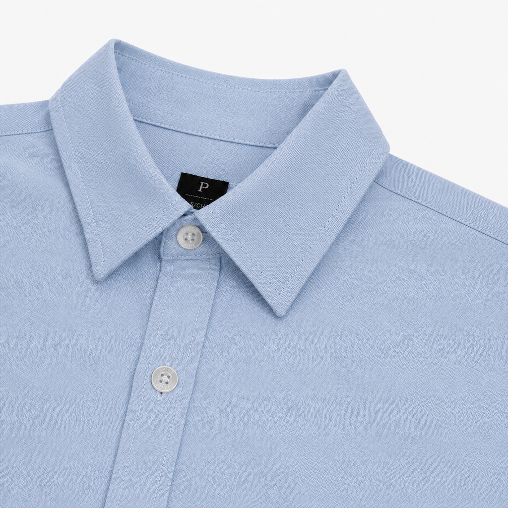 Camisa celeste clasica