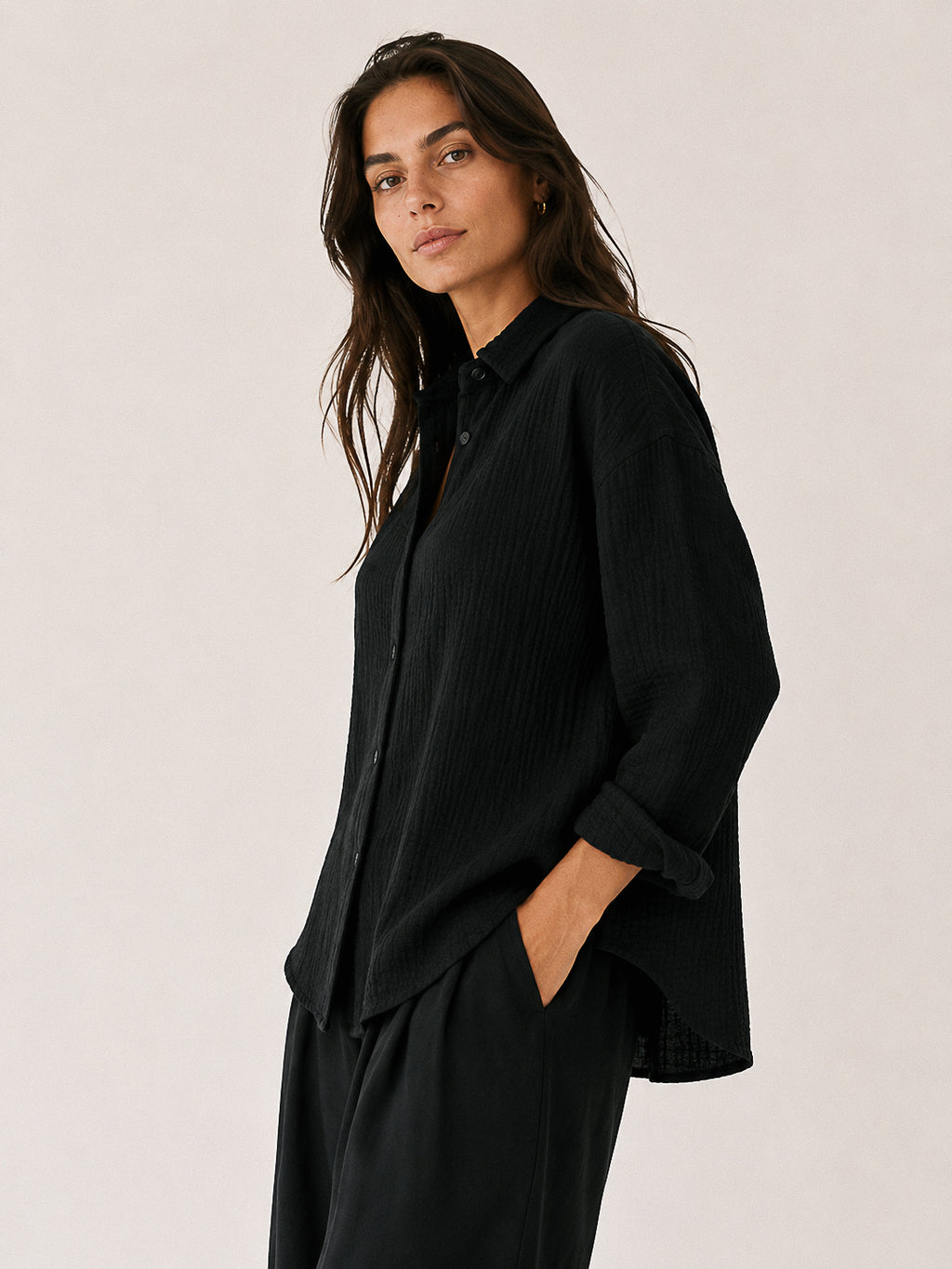 Camisa soft negro