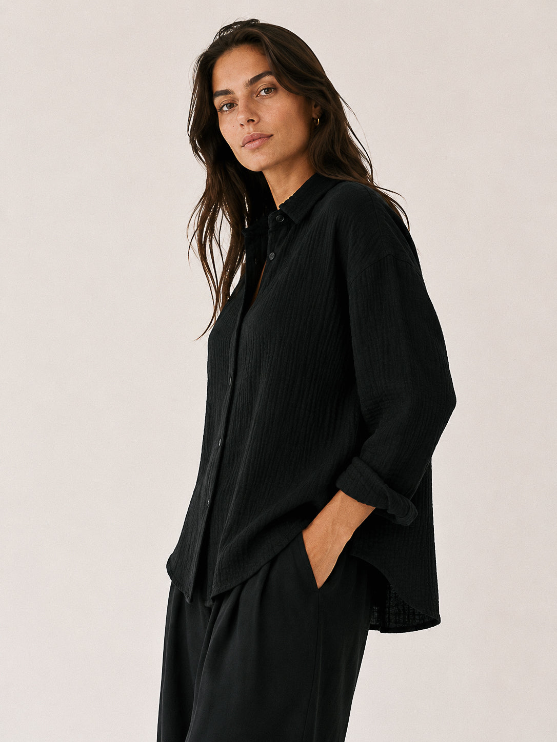 Camisa soft negro